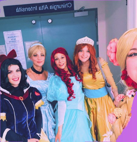 Il gruppo di volontarie di Principesse in Corsia